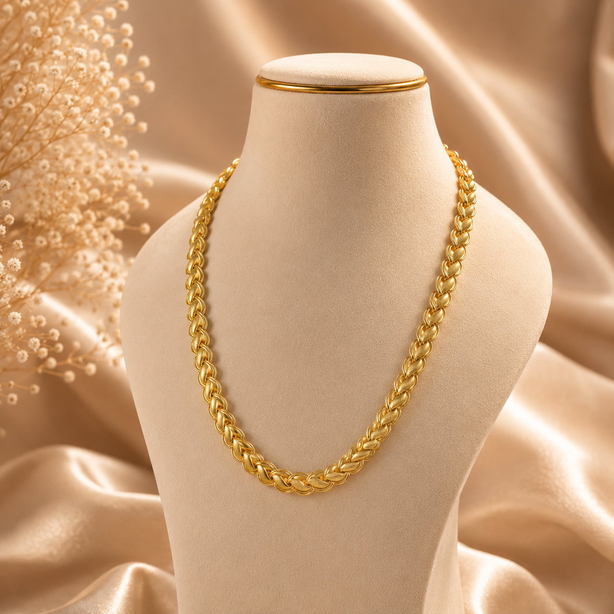 Zian Regal Rope Gold Chain For Him
