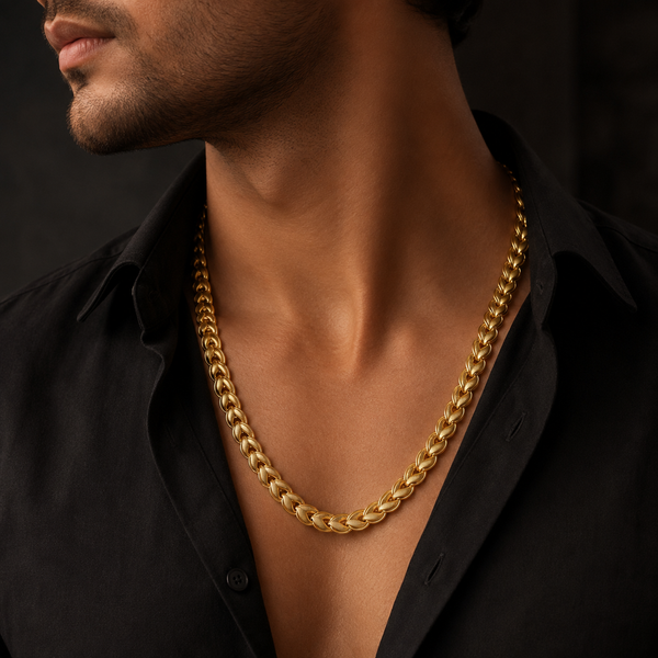 Zian Regal Rope Gold Chain For Him