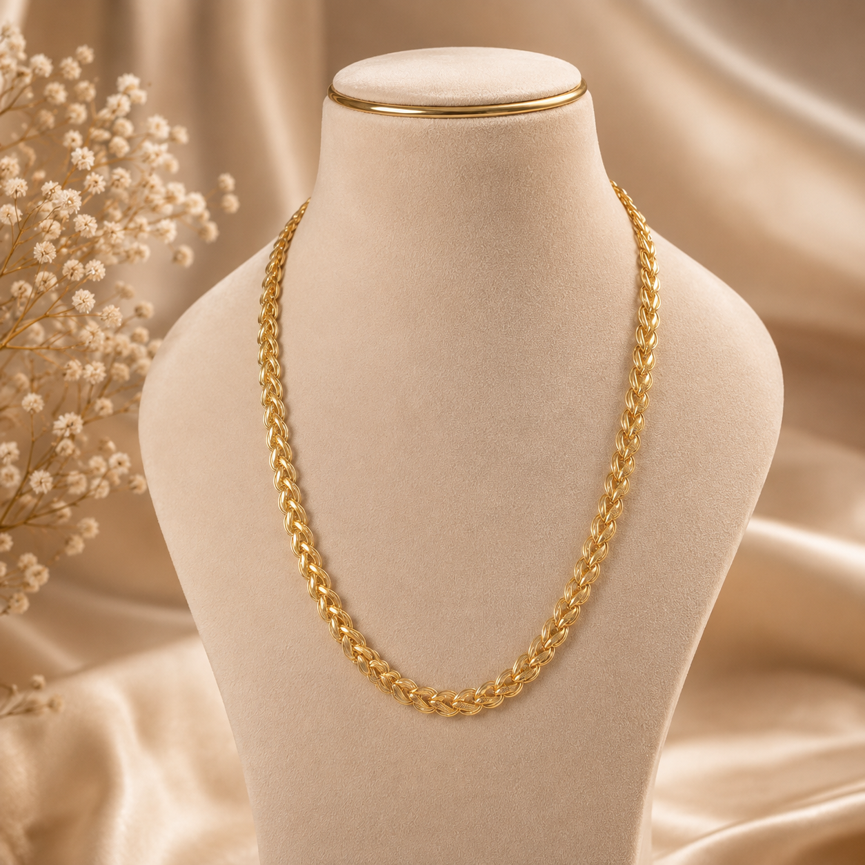 Arin Luxe Rope Gold Chain For Him