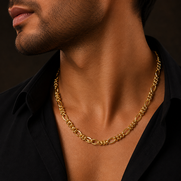 Abeer Fusion Link  Gold Chain For Him