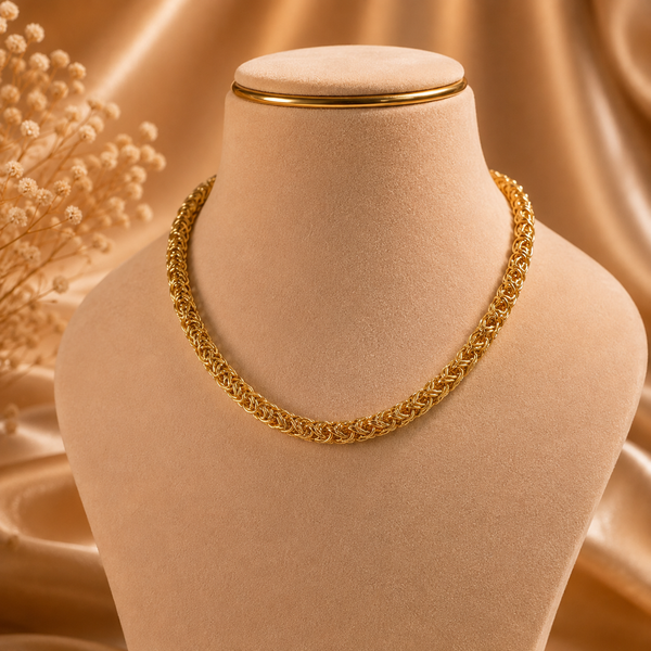 Devansh Imperial Mesh Gold Chain For Him