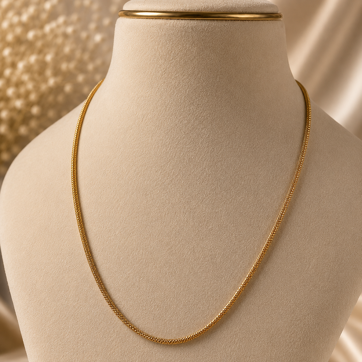 Diya Radiant Mesh Gold Chain