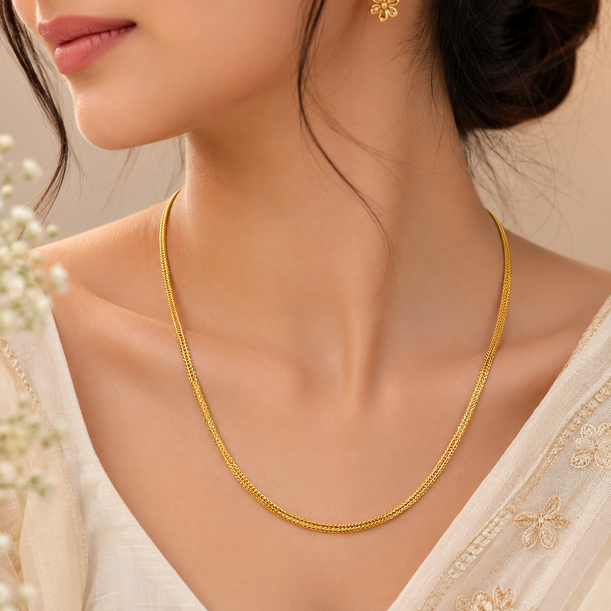 Prisha Eterna Weave Gold Chain