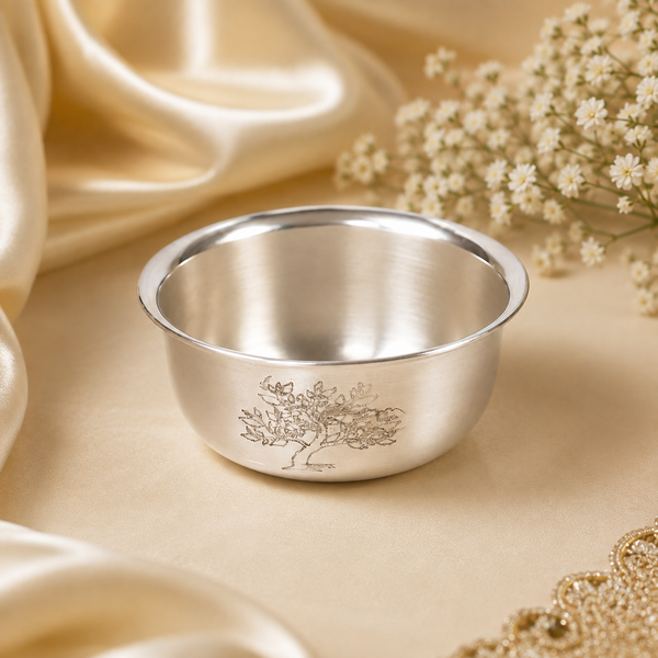 Floral Heritage Silver Bowl