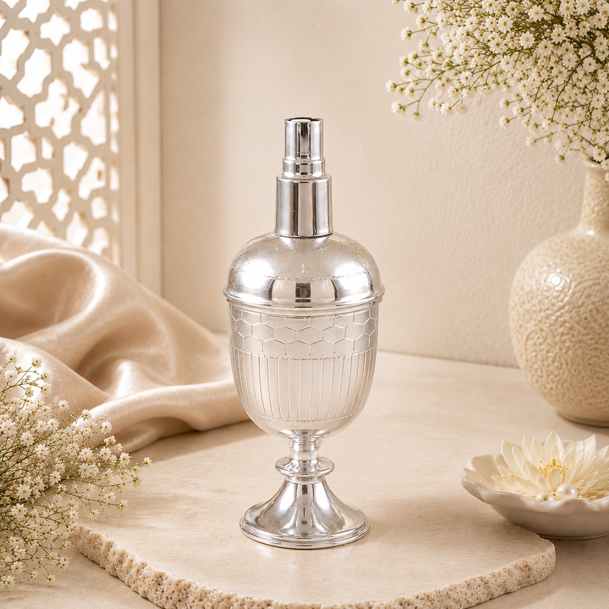 mperial Silver Perfume Bottle