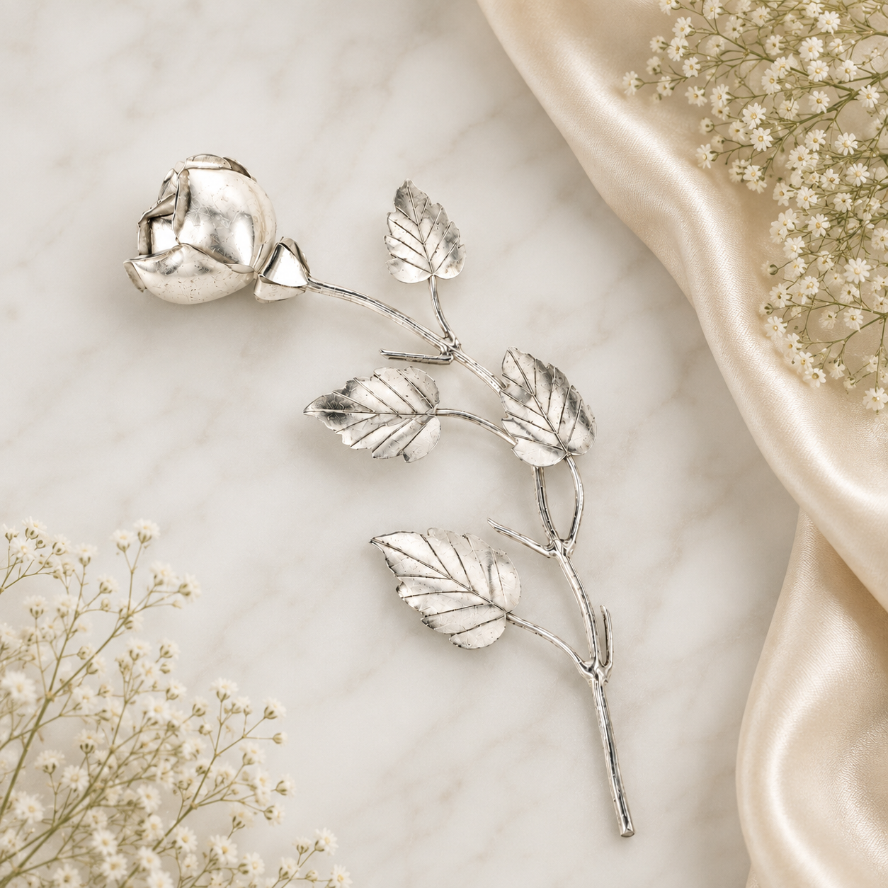 Everlasting Silver Rose