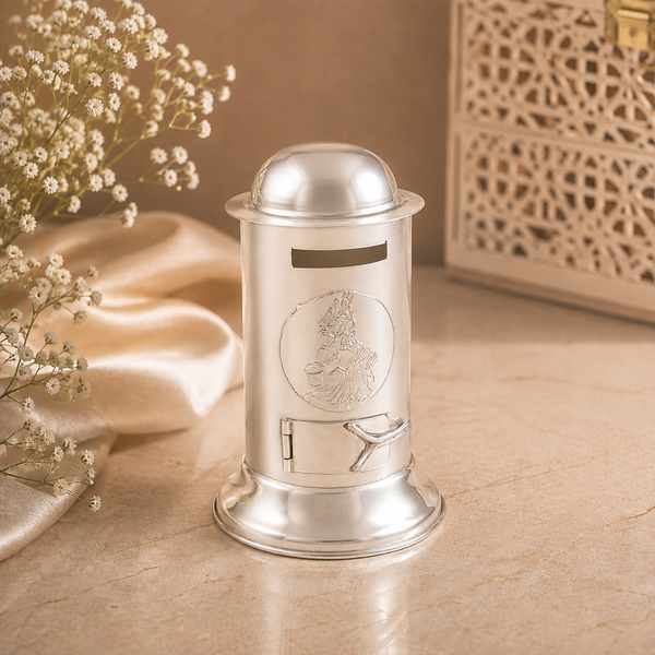 Regal Savings Silver Piggy Bank For Kids