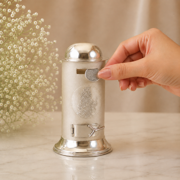 Regal Savings Silver Piggy Bank For Kids