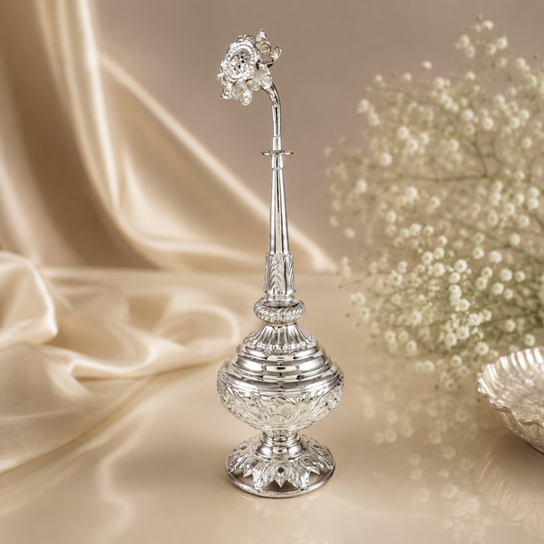 Classic Floral Silver GulabDaani