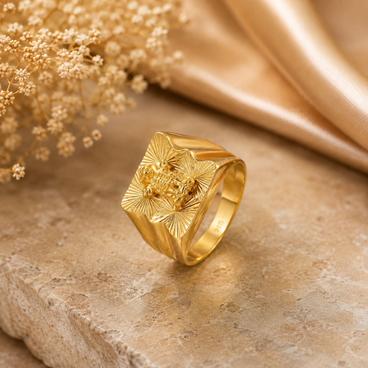 Shivansh Radiance Gold Ring For Him