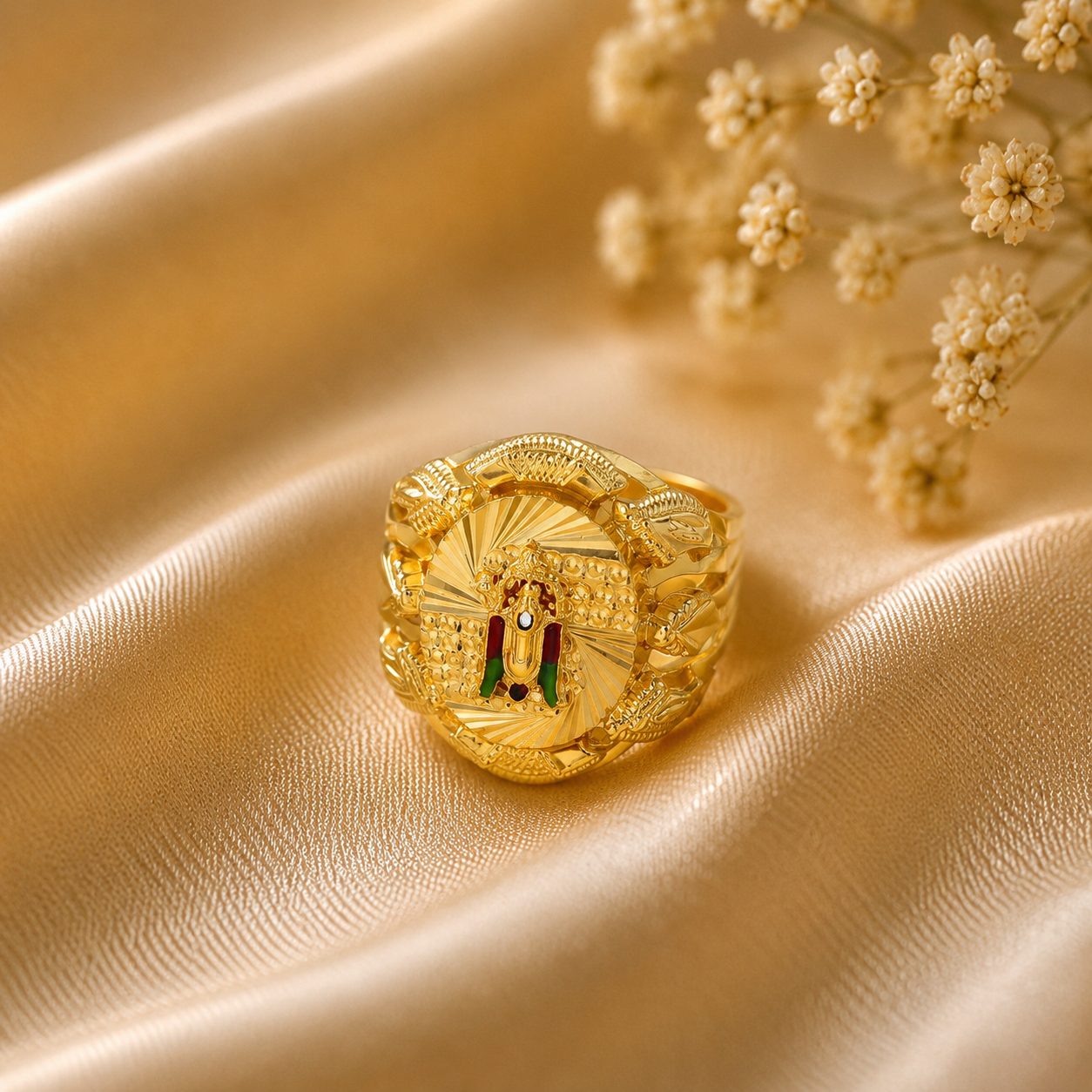 Tirupati Balaji Gold Ring For Him