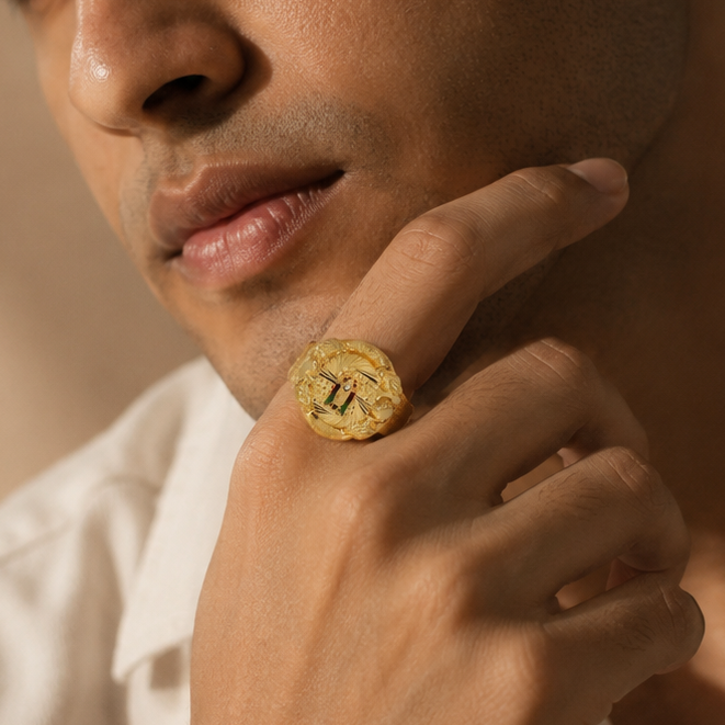 Tirupati Balaji Gold Ring For Him
