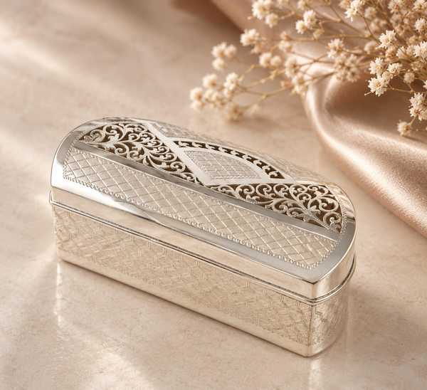Regal Lattice Silver Box