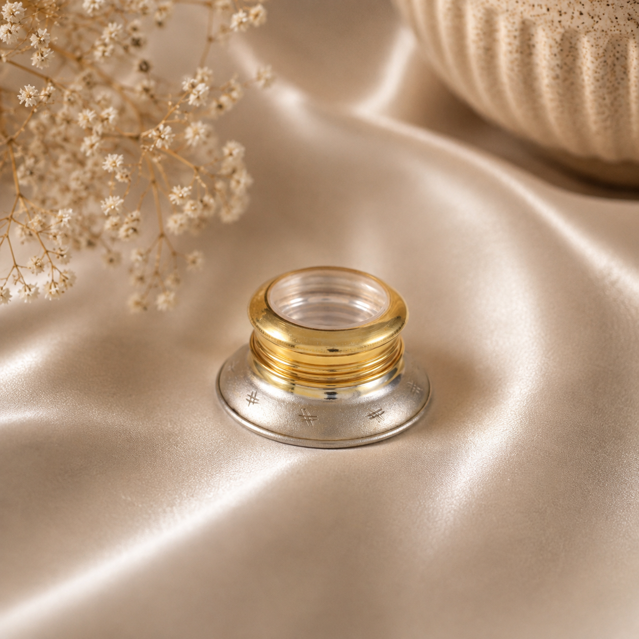Elegant Dual Tone Silver Box