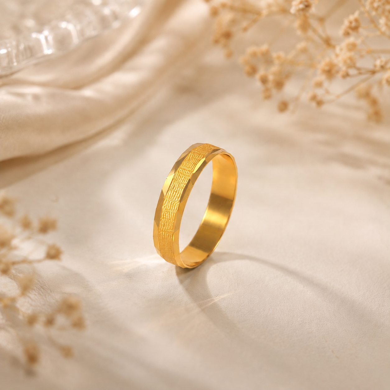 Samarth Aurevia Gold Band Ring For Him