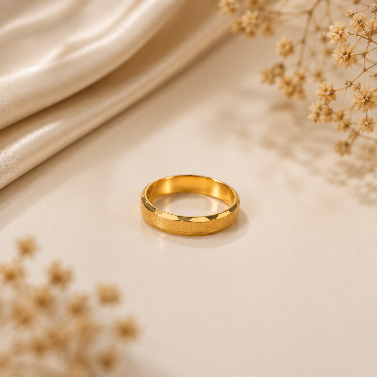 Samarth Aurevia Gold Band Ring For Him