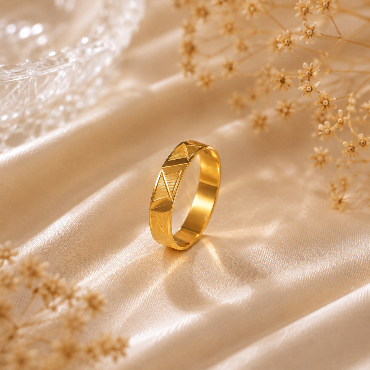 Prism Gold Band Ring For Him