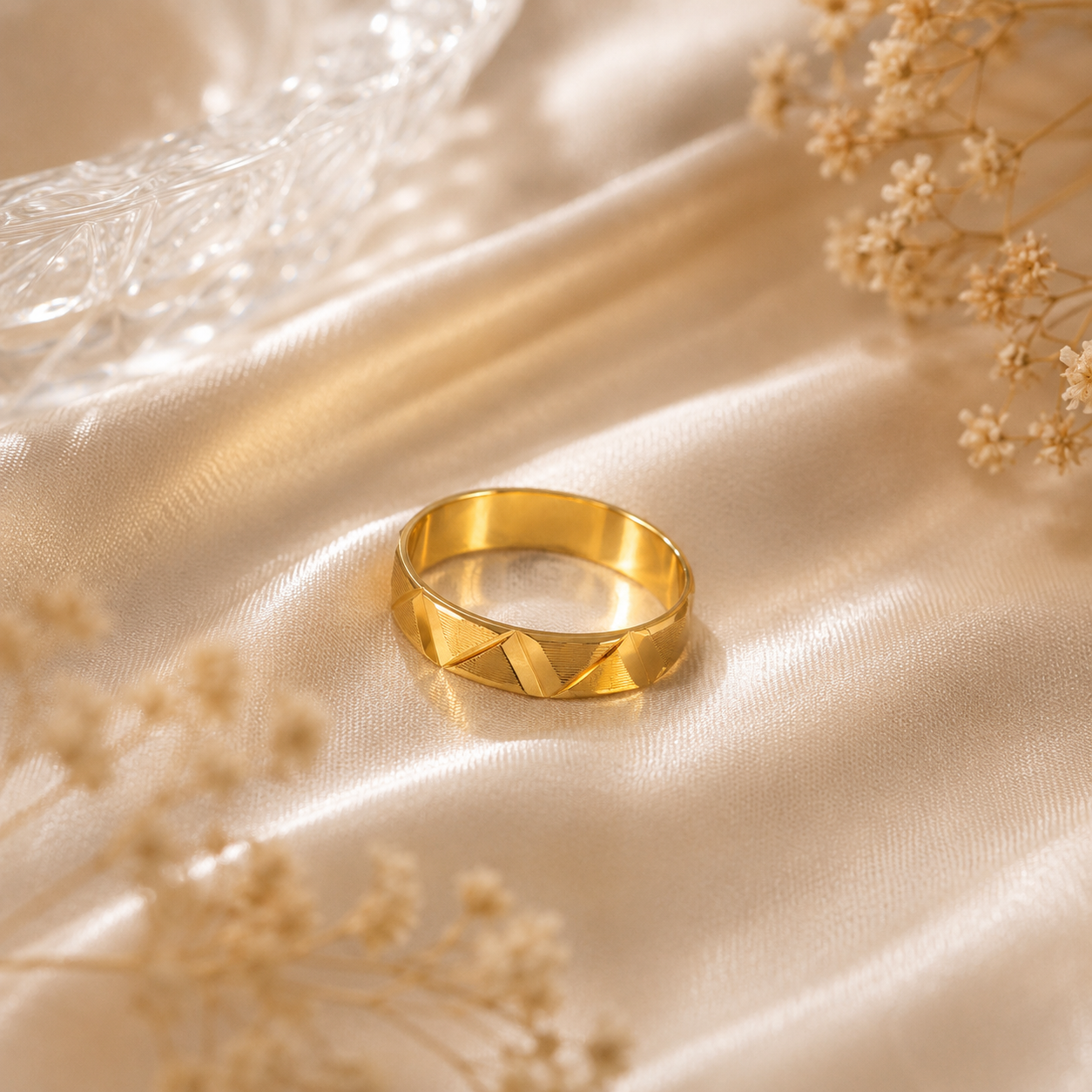 Prism Gold Band Ring For Him