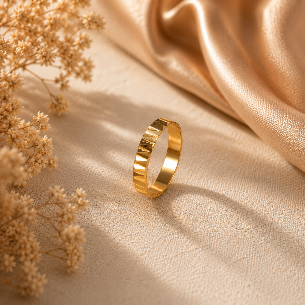 Reya Prism Gold Band Ring