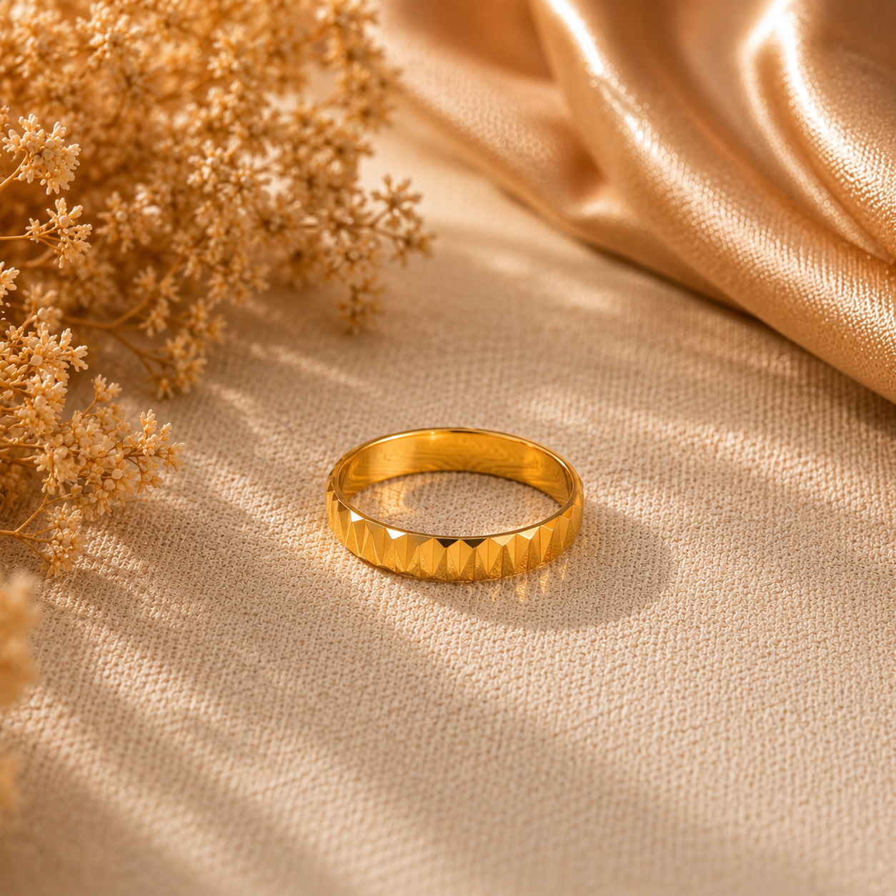 Reya Prism Gold Band Ring
