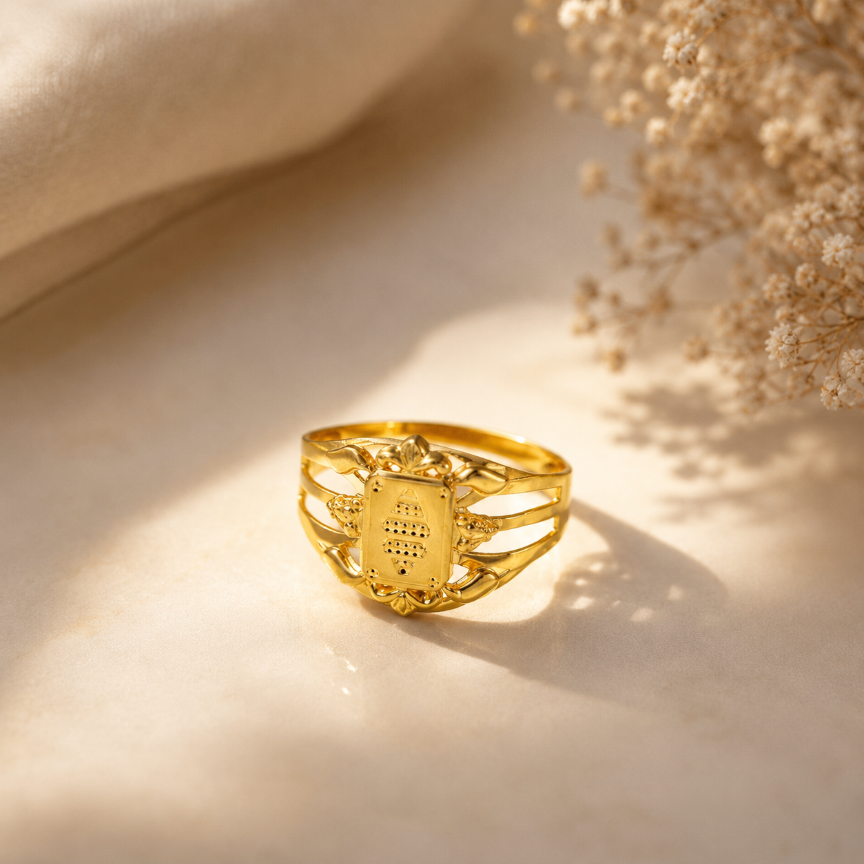 Ruhan Royal Gold Ring For Him