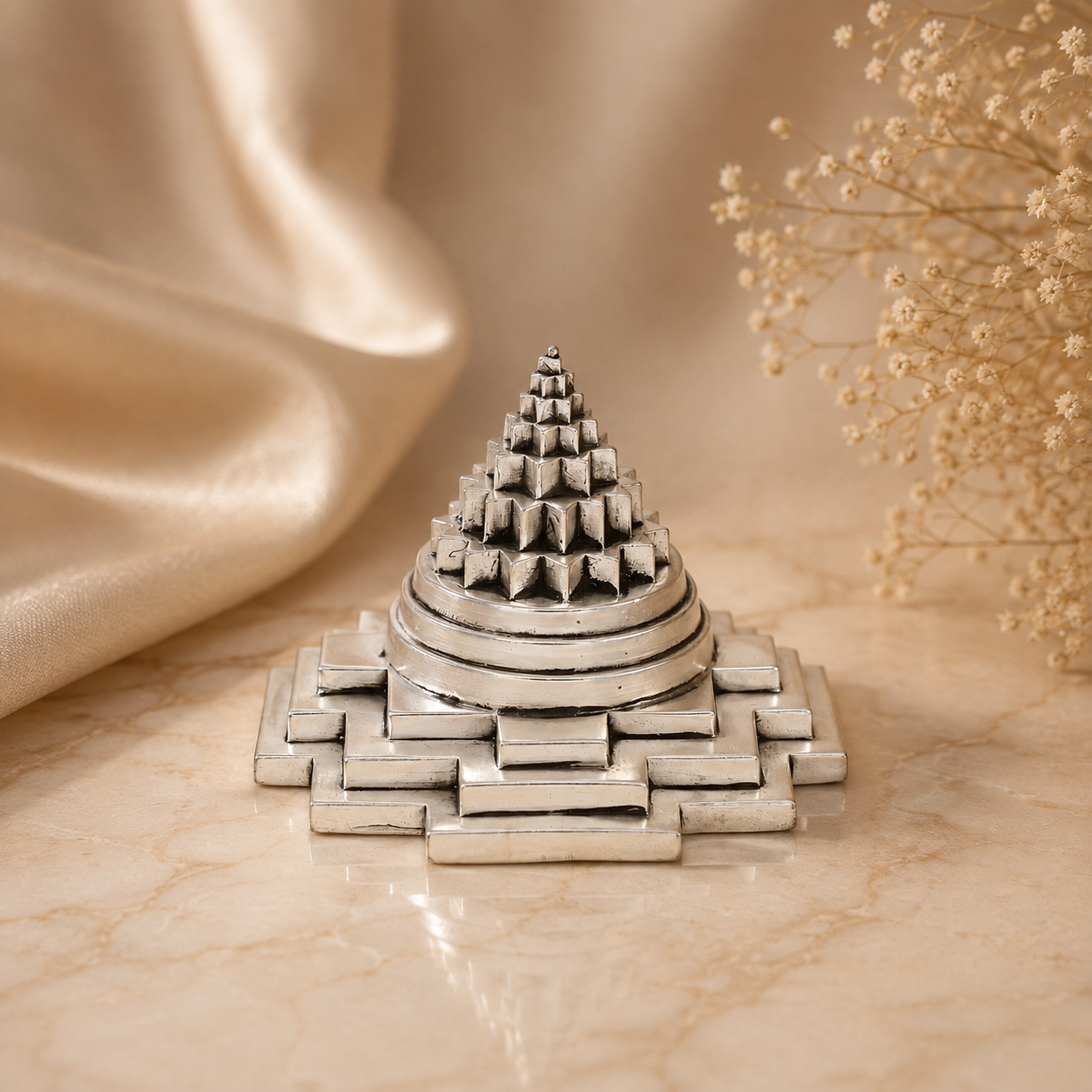 Divine Chakra Silver Yantra