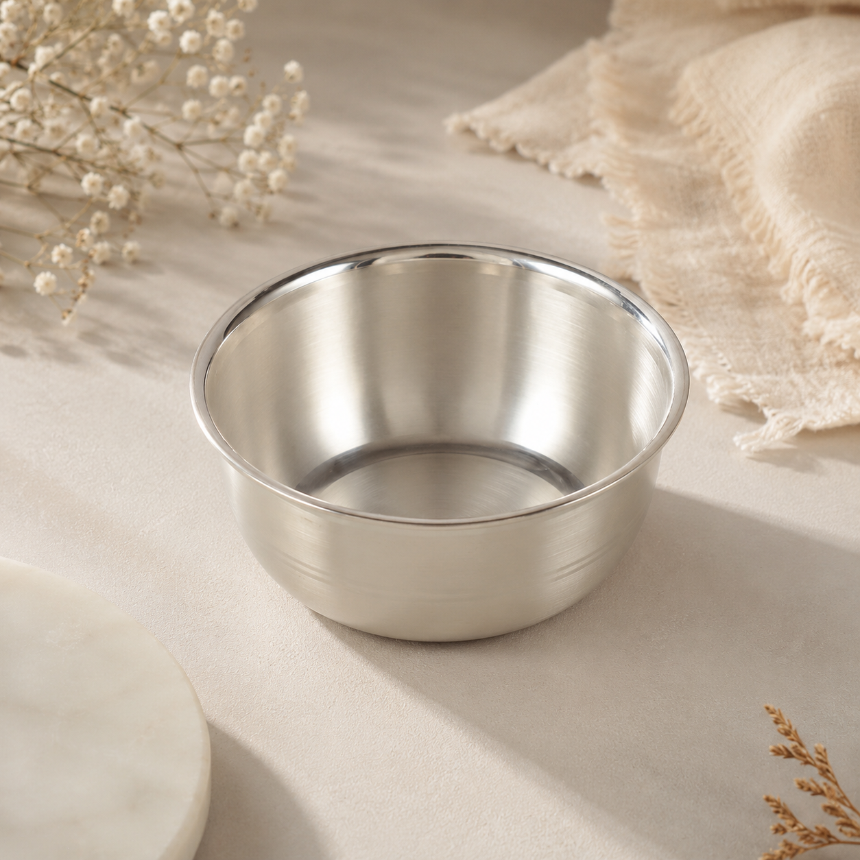 Premium Silver Dining Bowl