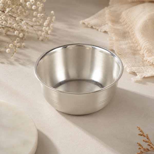 Premium Silver Dining Bowl