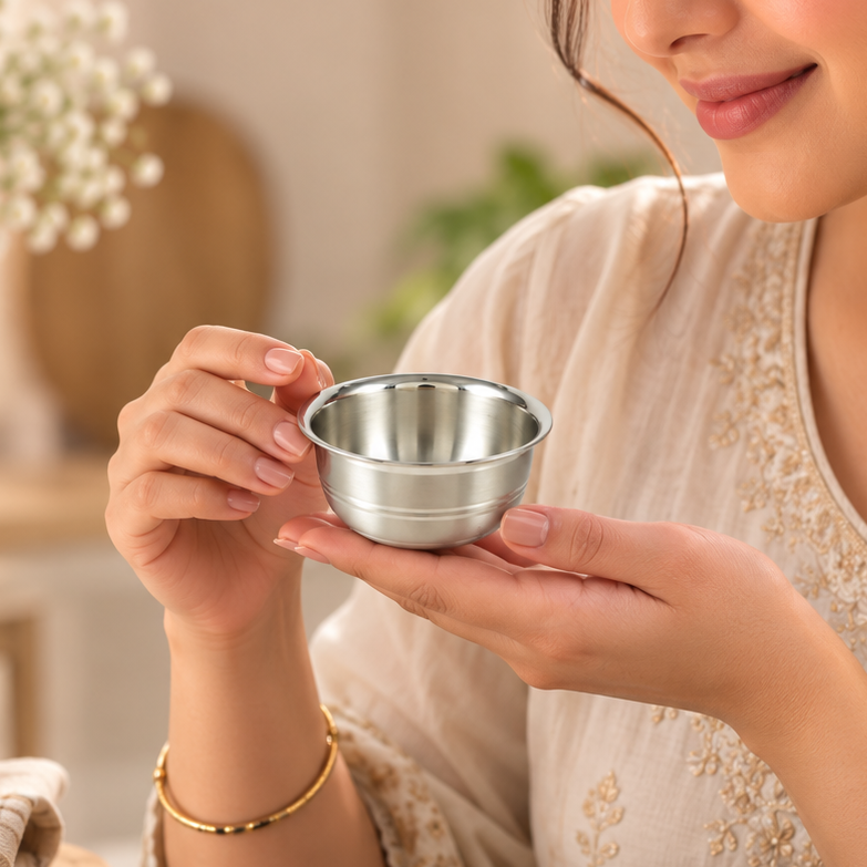 Classic Aura Silver Bowl