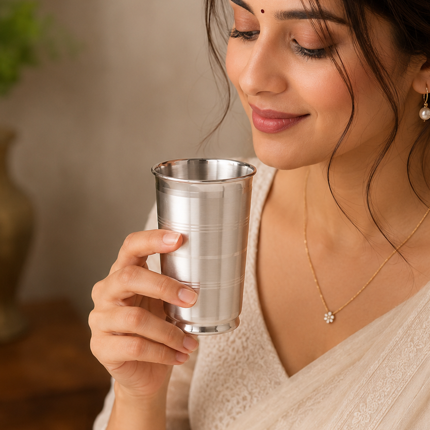 Majestic Line Silver Glass
