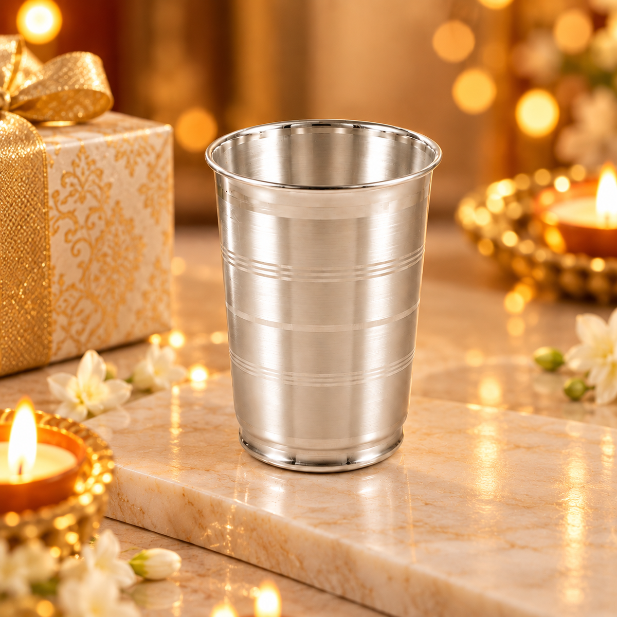 Majestic Line Silver Glass