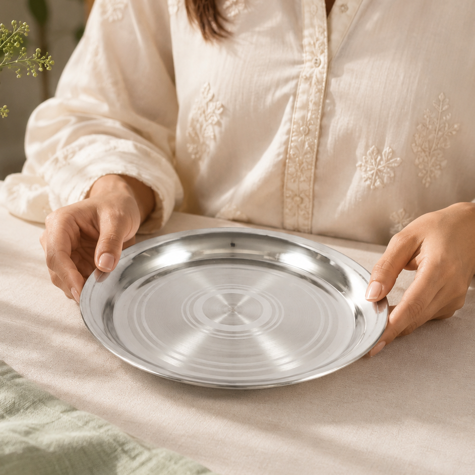 Parampara Silver Dining Plate