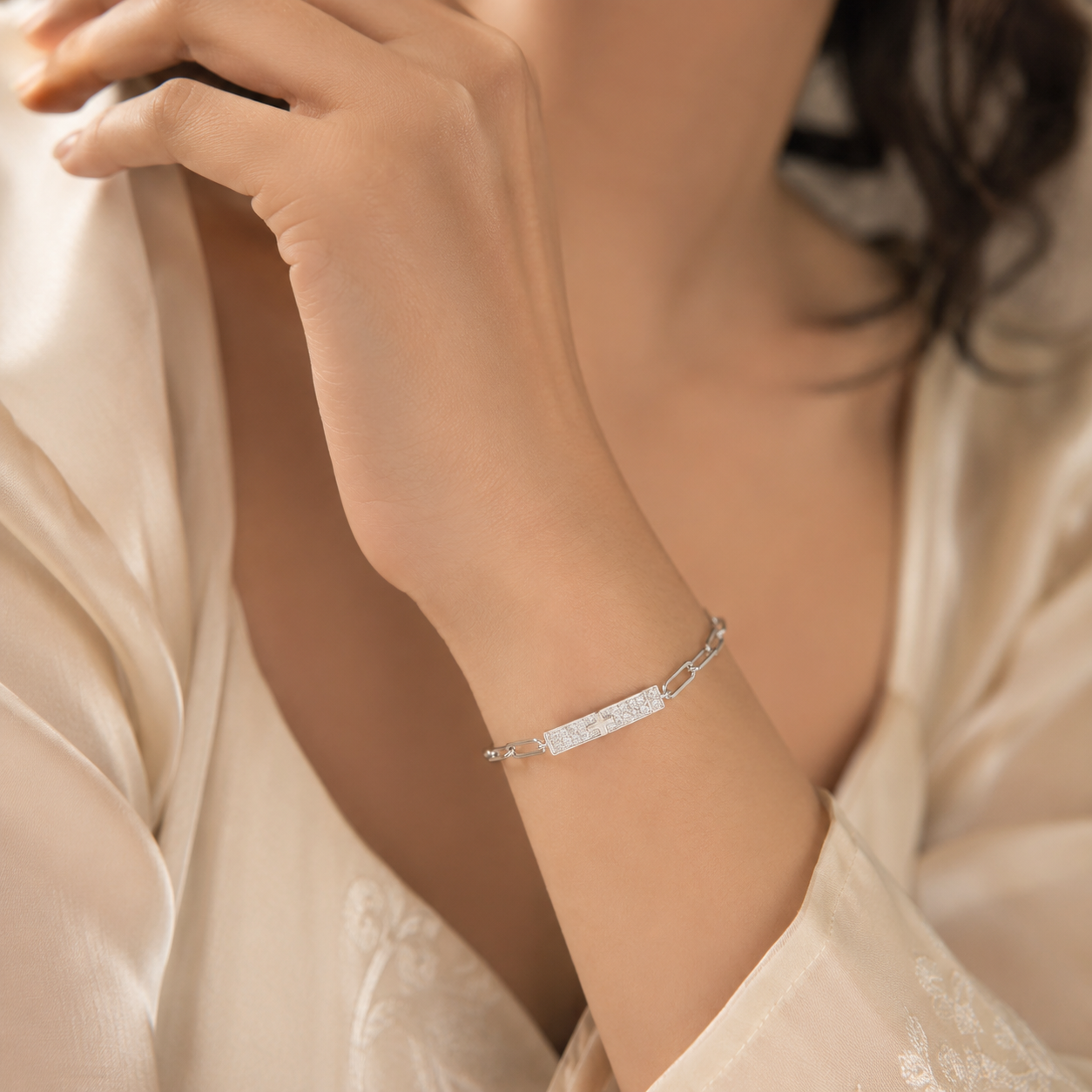 Tiana Urban Link Silver Bracelet