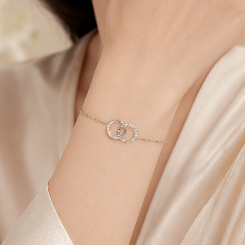 Eternal Orbit Silver Bracelet