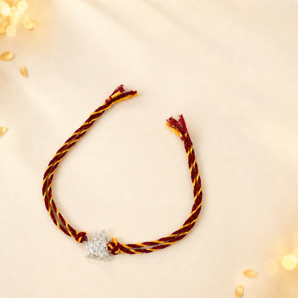 Maa Durga Silver Rakhi