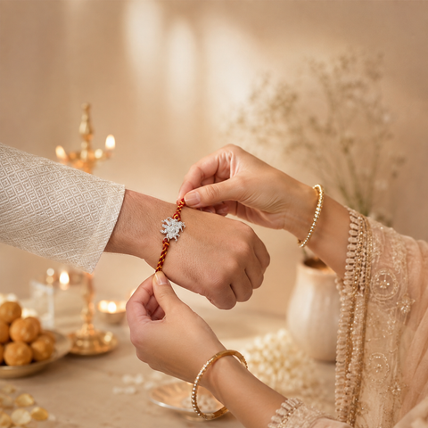 Maa Durga Silver Rakhi