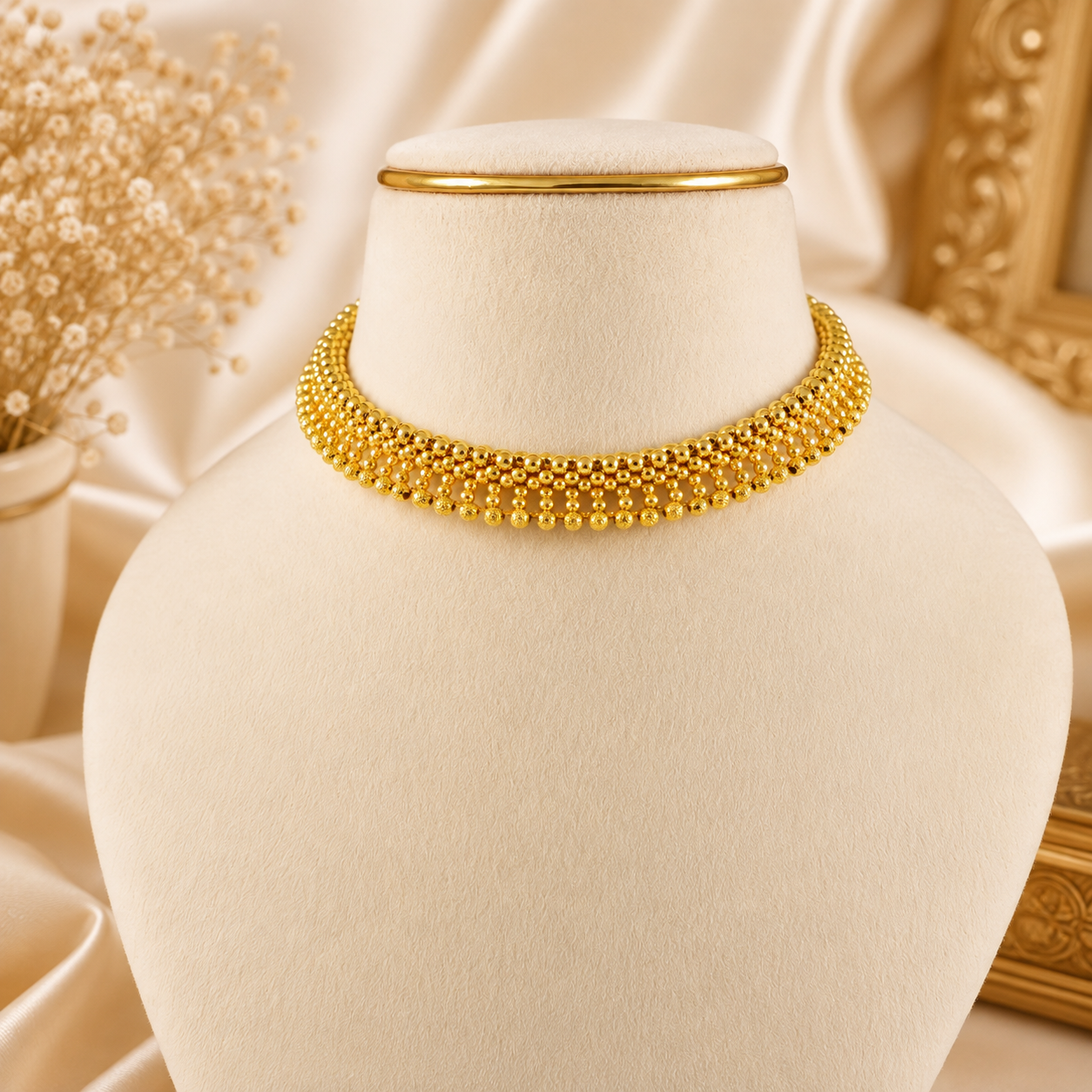 Myra Mesh Gold Necklace