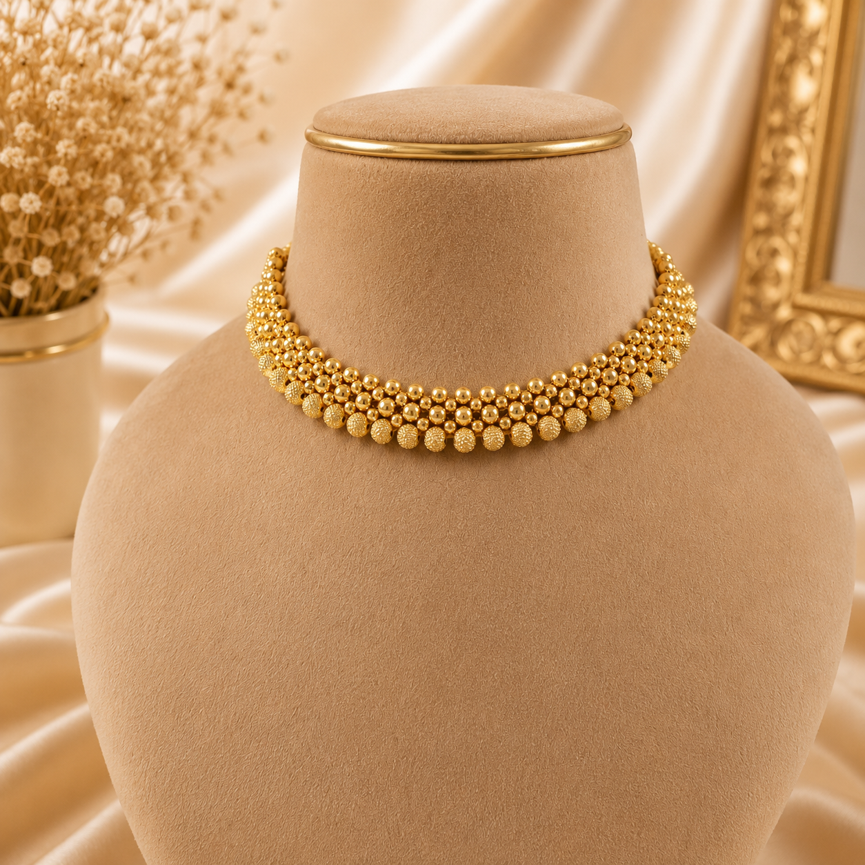 Kanak Ghunghroo Choker Gold Necklace