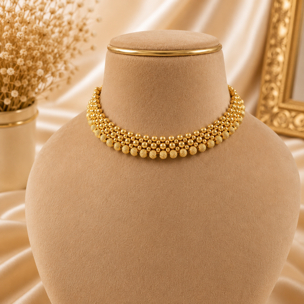 Kanak Ghunghroo Choker Gold Necklace