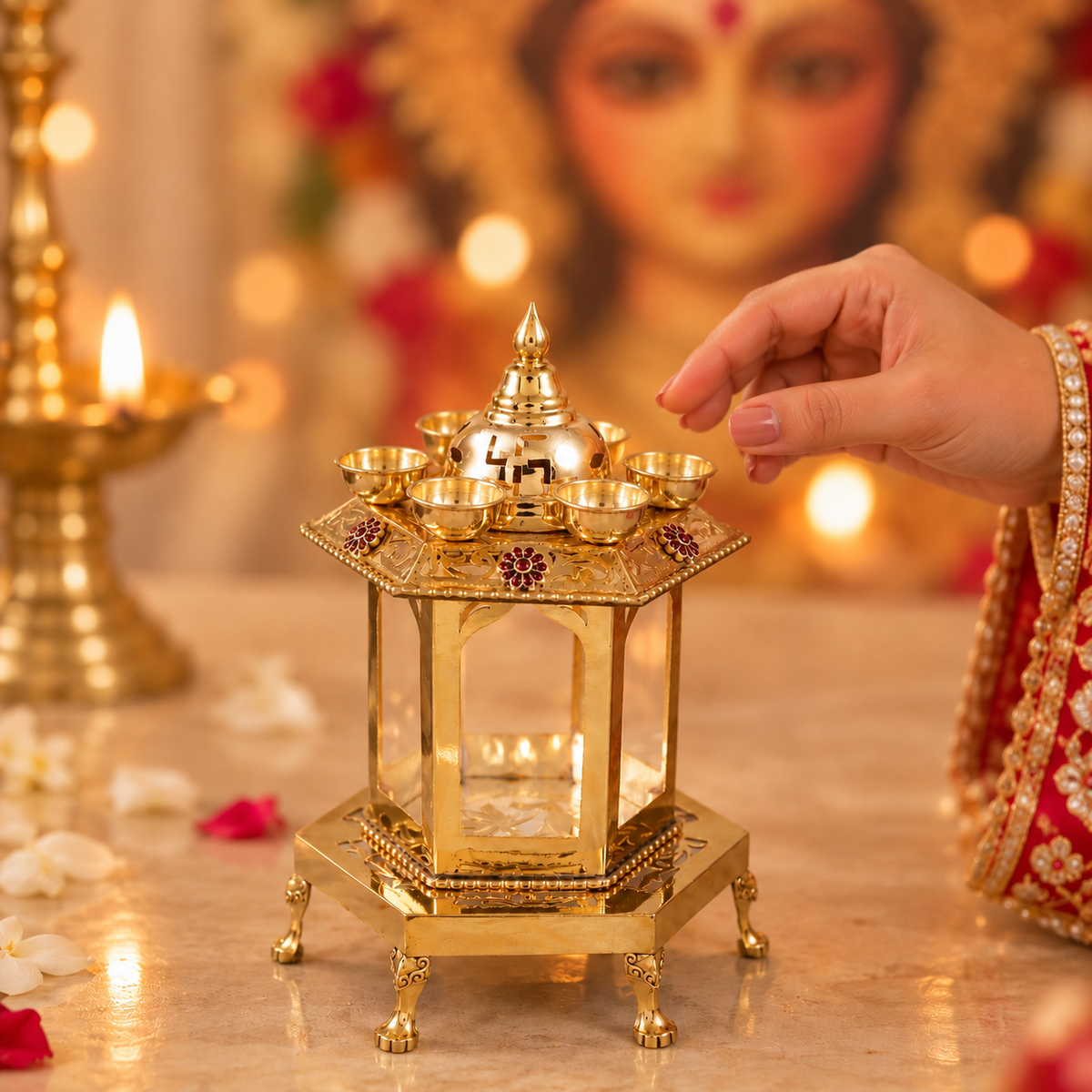 Royal Swastik Silver Hatri