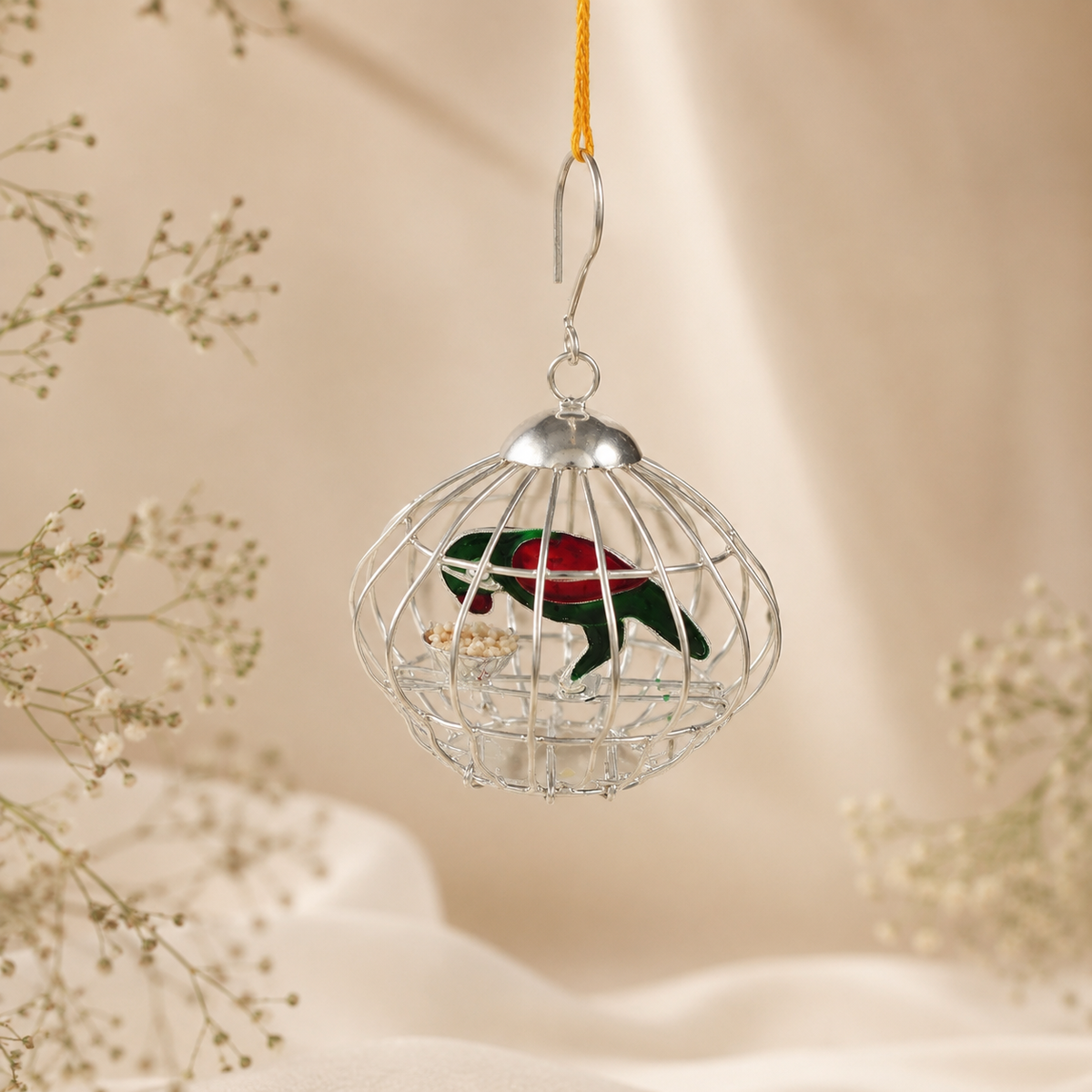 Gulmohar Silver Parrot Cage