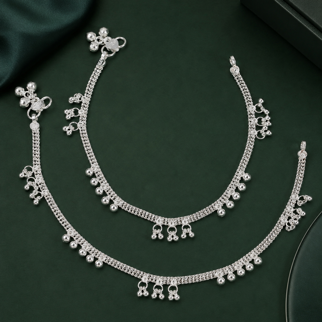 Ishani Ghungroo Silver Anklet