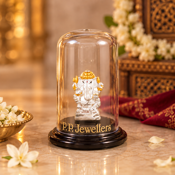 Mangalmurti  Ganesha Silver Idol
