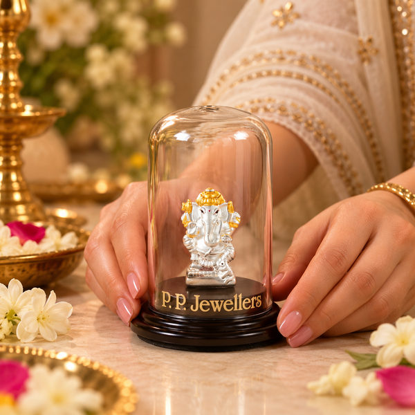 Mangalmurti  Ganesha Silver Idol