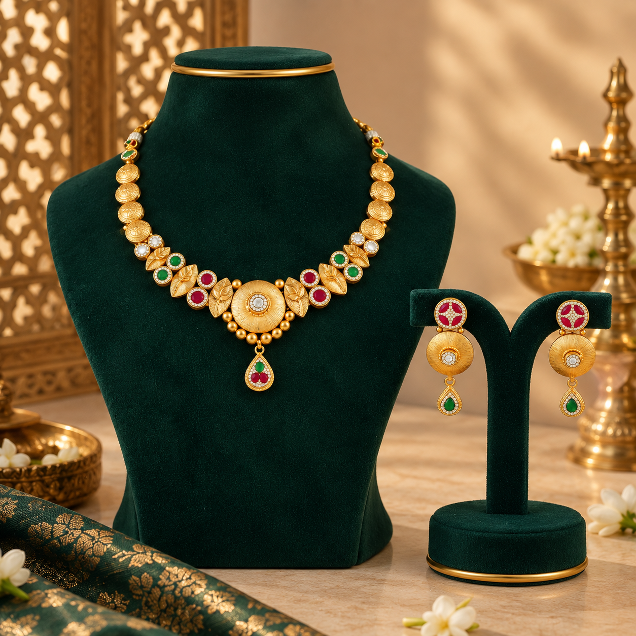 Amaira Coin Heritage Silver Necklace Set