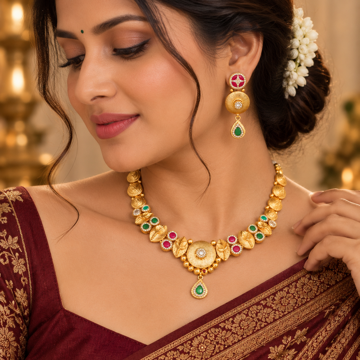 Amaira Coin Heritage Silver Necklace Set