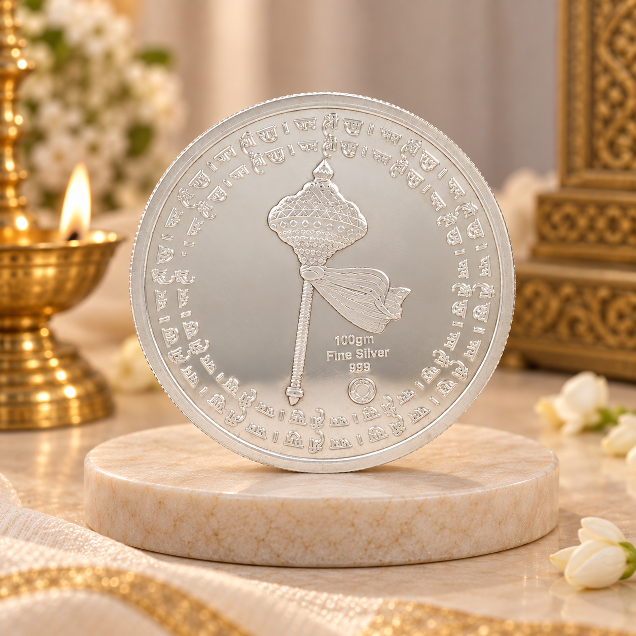 Mahaveer Hanuman 100Gm Silver Coin