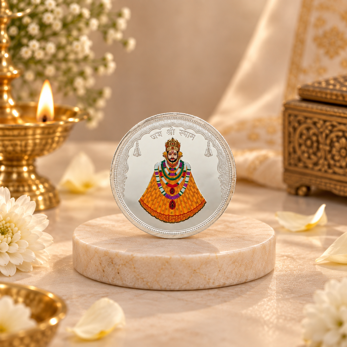 Khatu Shyam Blessings 50Gm Silver Coin
