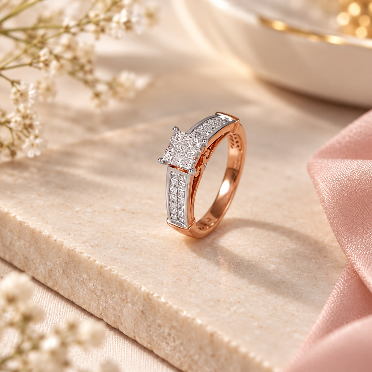 Shanaya Princess Illusion Diamond Ring