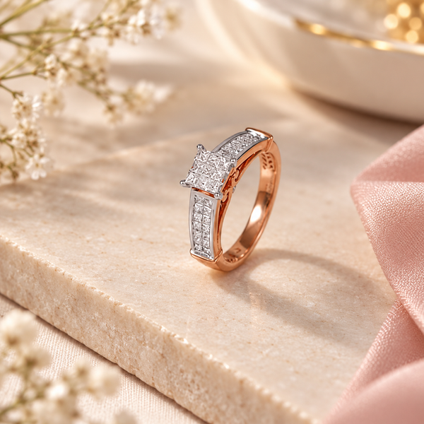 Shanaya Princess Illusion Diamond Ring